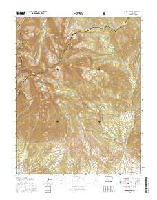 Blanca Peak Colorado Current topographic map, 1:24000 scale, 7.5 X 7.5 Minute, Year 2016