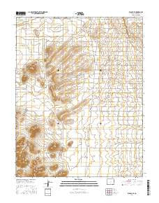Blanca SE Colorado Current topographic map, 1:24000 scale, 7.5 X 7.5 Minute, Year 2016