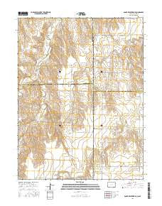 Bonny Reservoir SE Colorado Current topographic map, 1:24000 scale, 7.5 X 7.5 Minute, Year 2016