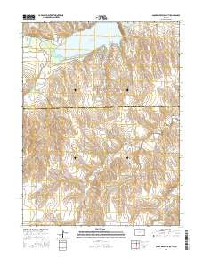 Bonny Reservoir South Colorado Current topographic map, 1:24000 scale, 7.5 X 7.5 Minute, Year 2016