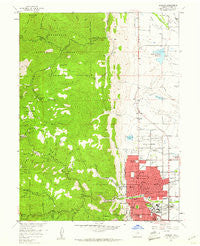 Boulder Colorado Historical topographic map, 1:24000 scale, 7.5 X 7.5 Minute, Year 1957
