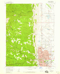 Boulder Colorado Historical topographic map, 1:24000 scale, 7.5 X 7.5 Minute, Year 1957