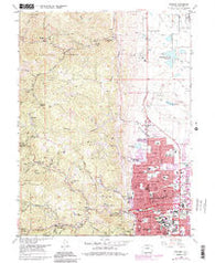 Boulder Colorado Historical topographic map, 1:24000 scale, 7.5 X 7.5 Minute, Year 1966