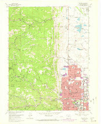 Boulder Colorado Historical topographic map, 1:24000 scale, 7.5 X 7.5 Minute, Year 1966