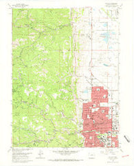 Boulder Colorado Historical topographic map, 1:24000 scale, 7.5 X 7.5 Minute, Year 1966