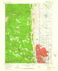 Boulder Colorado Historical topographic map, 1:24000 scale, 7.5 X 7.5 Minute, Year 1957
