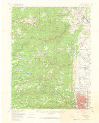 Boulder Colorado Historical topographic map, 1:62500 scale, 15 X 15 Minute, Year 1957