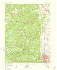 Boulder Colorado Historical topographic map, 1:62500 scale, 15 X 15 Minute, Year 1957