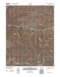 Bowdish Canyon Colorado Historical topographic map, 1:24000 scale, 7.5 X 7.5 Minute, Year 2010