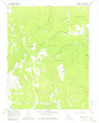 Bowers Peak Colorado Historical topographic map, 1:24000 scale, 7.5 X 7.5 Minute, Year 1967
