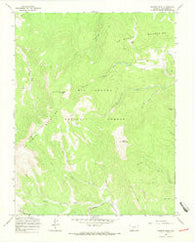 Bowers Peak Colorado Historical topographic map, 1:24000 scale, 7.5 X 7.5 Minute, Year 1967