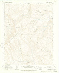 Bowers Peak Colorado Historical topographic map, 1:24000 scale, 7.5 X 7.5 Minute, Year 1967