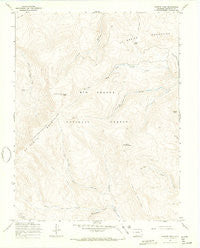 Bowers Peak Colorado Historical topographic map, 1:24000 scale, 7.5 X 7.5 Minute, Year 1967