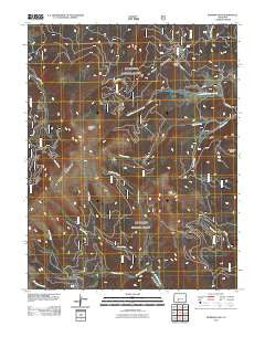 Bowers Peak Colorado Historical topographic map, 1:24000 scale, 7.5 X 7.5 Minute, Year 2011