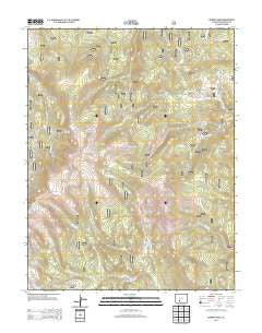 Bowers Peak Colorado Historical topographic map, 1:24000 scale, 7.5 X 7.5 Minute, Year 2013