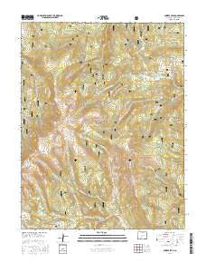 Bowers Peak Colorado Current topographic map, 1:24000 scale, 7.5 X 7.5 Minute, Year 2016