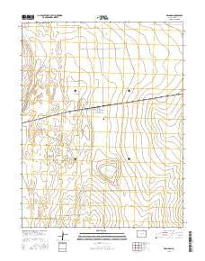 Brandon Colorado Current topographic map, 1:24000 scale, 7.5 X 7.5 Minute, Year 2016
