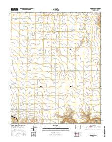 Branson SE Colorado Current topographic map, 1:24000 scale, 7.5 X 7.5 Minute, Year 2016