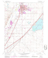 Brighton Colorado Historical topographic map, 1:24000 scale, 7.5 X 7.5 Minute, Year 1965