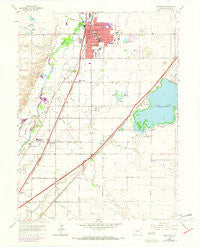 Brighton Colorado Historical topographic map, 1:24000 scale, 7.5 X 7.5 Minute, Year 1965