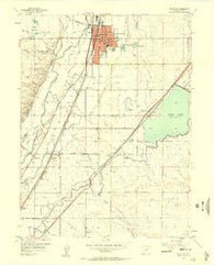 Brighton Colorado Historical topographic map, 1:24000 scale, 7.5 X 7.5 Minute, Year 1957
