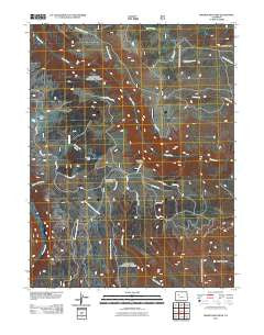 Broken Rib Creek Colorado Historical topographic map, 1:24000 scale, 7.5 X 7.5 Minute, Year 2011