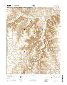 Buck Canyon Colorado Current topographic map, 1:24000 scale, 7.5 X 7.5 Minute, Year 2016