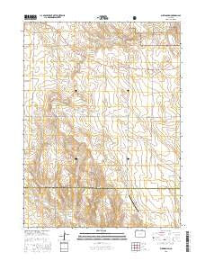 Buckingham Colorado Current topographic map, 1:24000 scale, 7.5 X 7.5 Minute, Year 2016