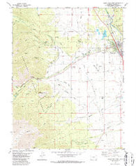 Buena Vista West Colorado Historical topographic map, 1:24000 scale, 7.5 X 7.5 Minute, Year 1982