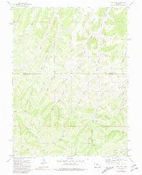 Bull Fork Colorado Historical topographic map, 1:24000 scale, 7.5 X 7.5 Minute, Year 1971
