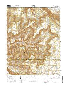 Bull Canyon Colorado Current topographic map, 1:24000 scale, 7.5 X 7.5 Minute, Year 2016