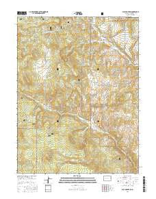 Bull Mountain Colorado Current topographic map, 1:24000 scale, 7.5 X 7.5 Minute, Year 2016