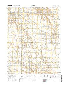 Burdett Colorado Current topographic map, 1:24000 scale, 7.5 X 7.5 Minute, Year 2016