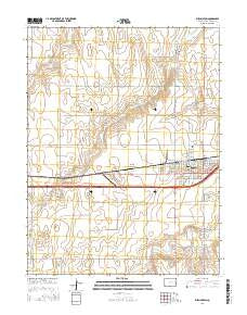 Burlington Colorado Current topographic map, 1:24000 scale, 7.5 X 7.5 Minute, Year 2016