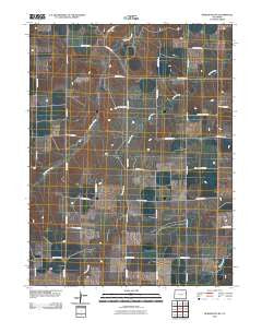 Burlington NE Colorado Historical topographic map, 1:24000 scale, 7.5 X 7.5 Minute, Year 2010