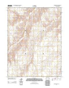 Burlington NE Colorado Historical topographic map, 1:24000 scale, 7.5 X 7.5 Minute, Year 2013