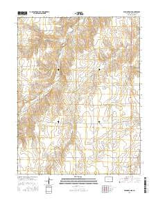 Burlington NE Colorado Current topographic map, 1:24000 scale, 7.5 X 7.5 Minute, Year 2016