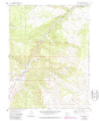 Burns South Colorado Historical topographic map, 1:24000 scale, 7.5 X 7.5 Minute, Year 1972