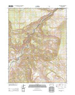 Burns South Colorado Historical topographic map, 1:24000 scale, 7.5 X 7.5 Minute, Year 2013