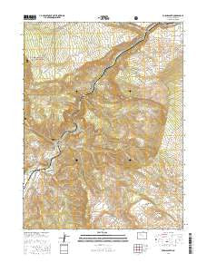 Burns South Colorado Current topographic map, 1:24000 scale, 7.5 X 7.5 Minute, Year 2016