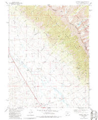 Bushnell Peak Colorado Historical topographic map, 1:24000 scale, 7.5 X 7.5 Minute, Year 1981