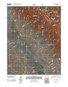 Bushnell Peak Colorado Historical topographic map, 1:24000 scale, 7.5 X 7.5 Minute, Year 2011