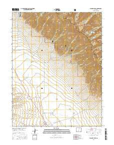 Bushnell Peak Colorado Current topographic map, 1:24000 scale, 7.5 X 7.5 Minute, Year 2016