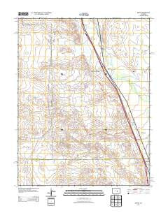 Buttes Colorado Historical topographic map, 1:24000 scale, 7.5 X 7.5 Minute, Year 2013