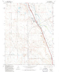 Buttes Colorado Historical topographic map, 1:24000 scale, 7.5 X 7.5 Minute, Year 1961