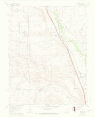 Buttes Colorado Historical topographic map, 1:24000 scale, 7.5 X 7.5 Minute, Year 1961