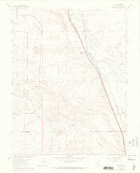 Buttes Colorado Historical topographic map, 1:24000 scale, 7.5 X 7.5 Minute, Year 1961