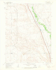 Buttes Colorado Historical topographic map, 1:24000 scale, 7.5 X 7.5 Minute, Year 1961