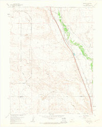 Buttes Colorado Historical topographic map, 1:24000 scale, 7.5 X 7.5 Minute, Year 1961