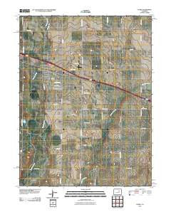 Byers Colorado Historical topographic map, 1:24000 scale, 7.5 X 7.5 Minute, Year 2010